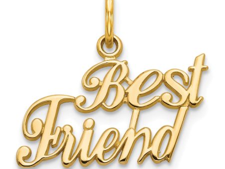 14KT Yellow Gold 17MM Best Friend Charm Sale