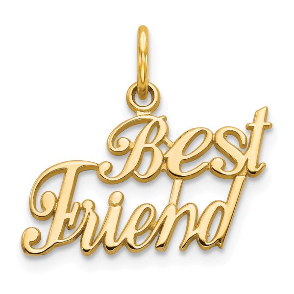 14KT Yellow Gold 17MM Best Friend Charm Sale