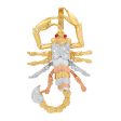 Roberto Martinez 14KT Gold Tri-Color Cubic Zirconia Scorpion Pendant. Chain Not Included For Discount