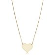 10KT Yellow Gold 18-inch 14MM Heart Fashion Pendant on Sale