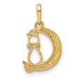 14KT Yellow Gold Cubic Zirconia Childrens Pendant-Chain Not Included Online Sale