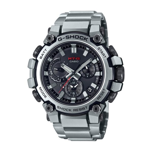 G-Shock MT-G Connected 51MM Solar Powered Stainless Steel Watch. MTGB3000D-1A. Comes with Free G-Shock Organizer Bag. Fashion