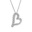 EcoLove 1 4 CTW Lab Grown Diamond 18-inch Heart Pendant in Gold Plated Sterling Silver Online