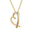 1 10 CTW Diamond Heart 18-inch Pendant in 10KT Yellow Gold Online now