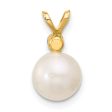 7MM Round Pearl and Tanzanite Pendant-Chain Not Included in 14KT Yellow Gold Online