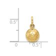 14k 3-D Soccer Ball Charm Sale