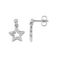 Diamond Accent Star Earrings Pendant Bracelet Set in Sterling Silver. Chain not Included Online Sale