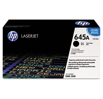 HP 645A, (C9730A) Black Original LaserJet Toner Cartridge Supply