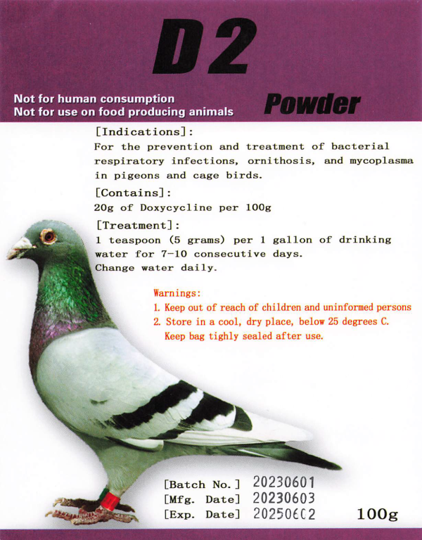 D2 Remedy for Birds on Sale