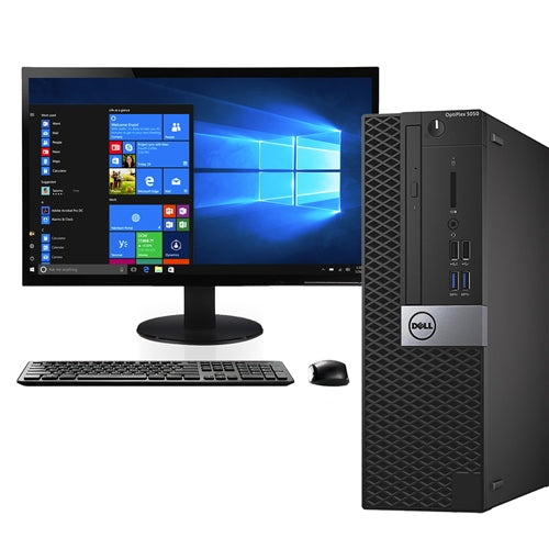 Dell Optiplex 7050 Core i7-6700 8GB DDR4 256GB SSD Windows 10 Pro SFF with 22  Monitor Renewed For Sale