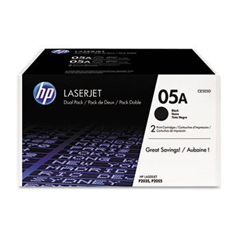 HP 05A, (CE505D) 2-Pack Black Original LaserJet Toner Cartridges For Cheap